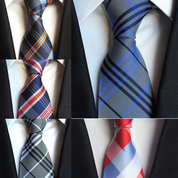 

qhri ties party men silk striped floral necktie csw31 gray jacquard for wedding woven fashion design black, Blue;purple