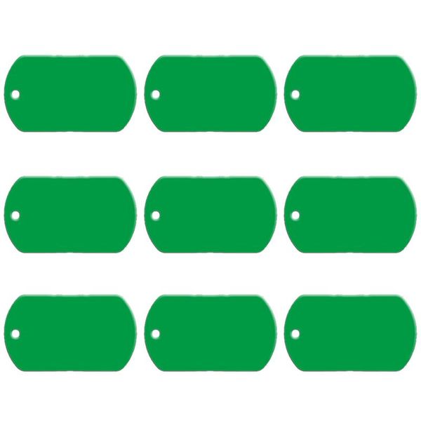 

20 pcs/lot aluminum pet id tag rectangle shape engraved id cat dog charm doub bbykkj