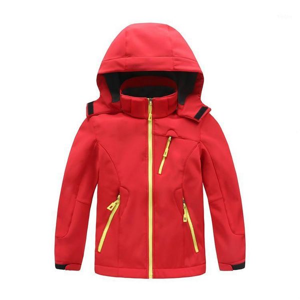 

children's stormtrot clothing with thickened soft shell clothing waterproof breathable outdoor for boys and girls1, Blue;black