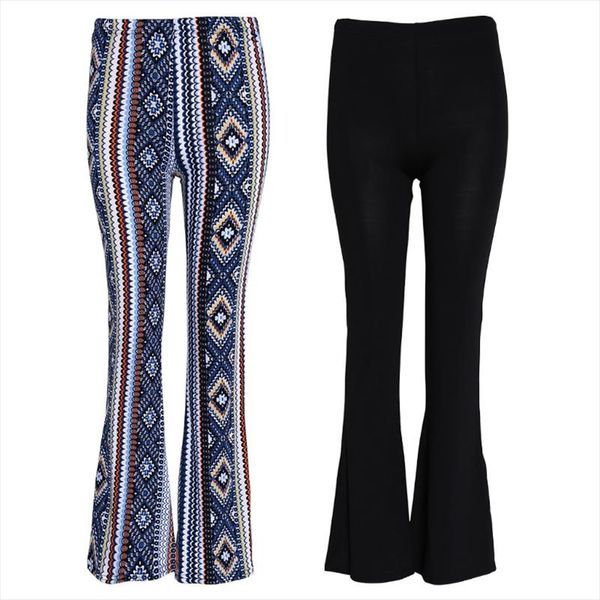 

женщина леггинсы 2018. новых женщин упругие клеш брюки flared хем трикотажные брюки леггинсы перевозка груза падения хорошее качество, Black