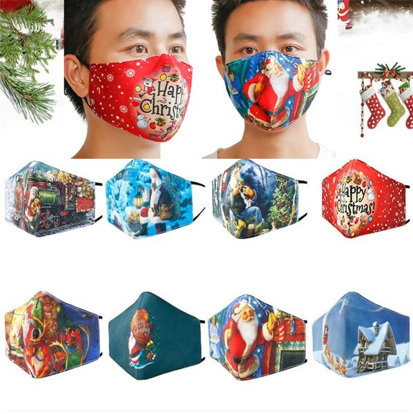 

christmas masks washable mask adults filter mask dustproof face mask mouth cover pm2.5 respirator fashion face masks xmas new f102104