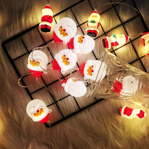 

1.5m 2m 10led christmas decoration for home santa claus led light string festival bar home party decor xmas new year ornament qylgmi mywjqq