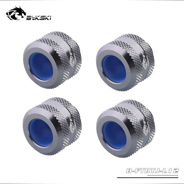 

4pcs bykski anti fall od 12mm hard tube hand compression fittings for 8x12mm rigid tube, white ,gold ,black,silver,b-fthtj-l12