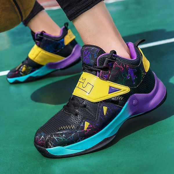 

men's and women's high practical combat new lovers fashion trend leisure outdoor sports basketball shoes