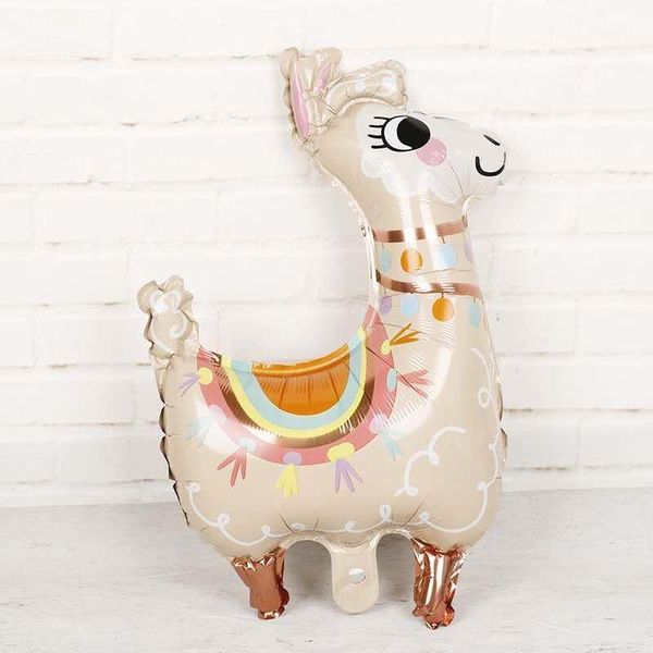 

1pc 45*62cm new llama foil balloons cartoon animal alpaca balloon boy girl birthday party favors and gifts helium1