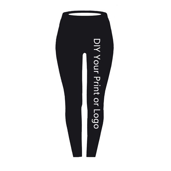 

customized print leggings diy your p or elastic fitness leggings casual leggings 3d digital printing process 201027, Black