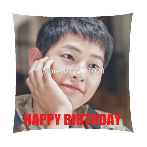 

pillow happy birthday to you song joong ki home decorative square customize gift