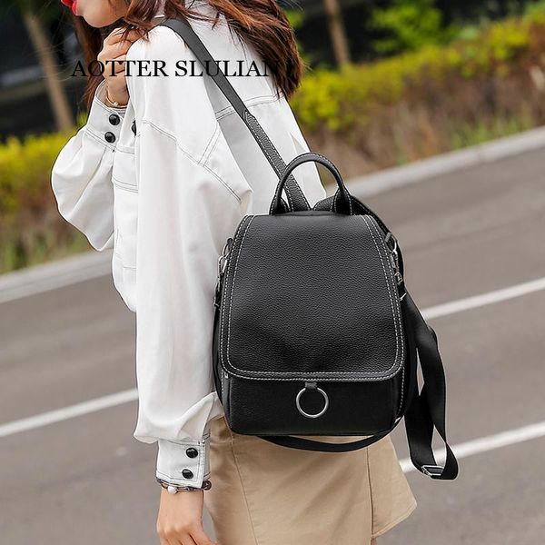

anti-theft bag rucksack travel backpack women large capacity college student girls fashion flap back pack for teens shoulder bag