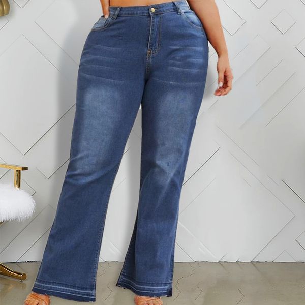 

new large denim pants, Blue