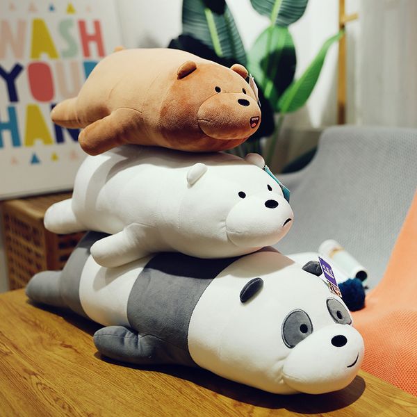 

selling our bare bear plush toys, children's dolls, lying position bear, sofa cushion, home pillow gift