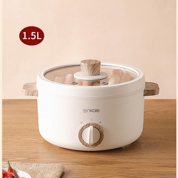 

220v 2 layers multi cooker electric pot 1.5l household stewing machine frying pan with steamer 20cm diameter1