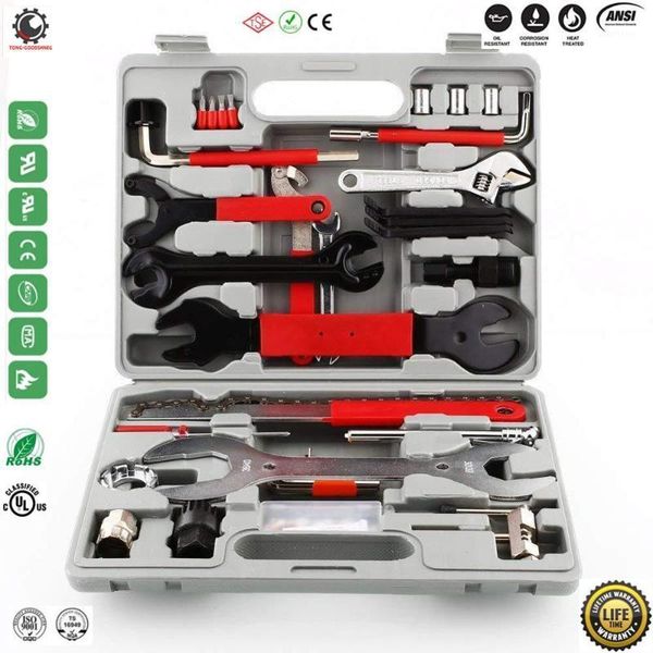 

bike repair tool kits,48 pcs multifunction tool kit with torque wrench maintenance set value professional home bike1