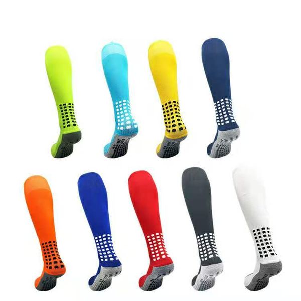 

wholesale breathable anti slip long tube football socks 003, Black
