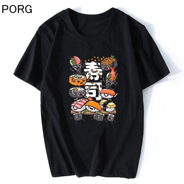 

manga sushi japan aesthetic cute cool vintage harajuku streetwear camisetas hombre anime tshirt sport hooded sweatshirt hoodie men t shirt