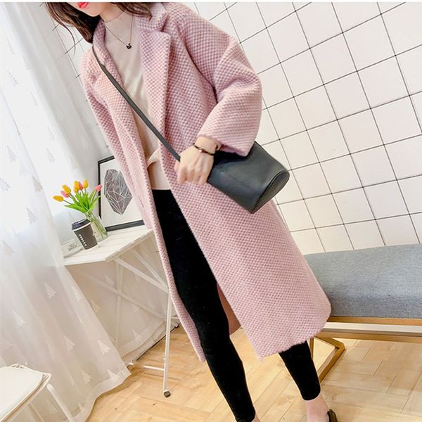 

2021 autumn/winter new korean style geared splicing sweater wool l4s0, White;black