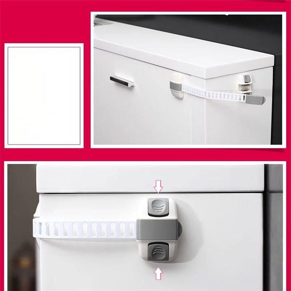 

new fashion safety lock protection drawer cabinet refrigerator lock child safety multifunctional adjustable drawer