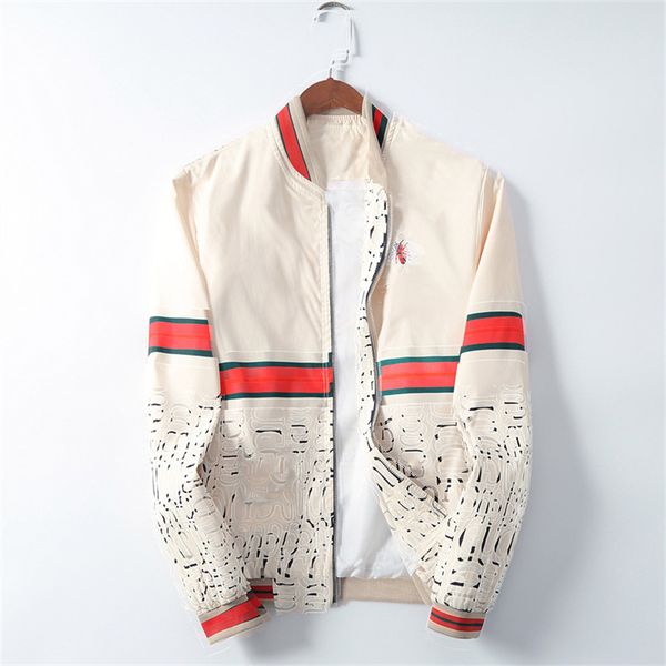 

a+quality bee mens jackets coats windbreaker letter print men hoodie outerwear trendy hip hop male jacket streetwear, Black;brown