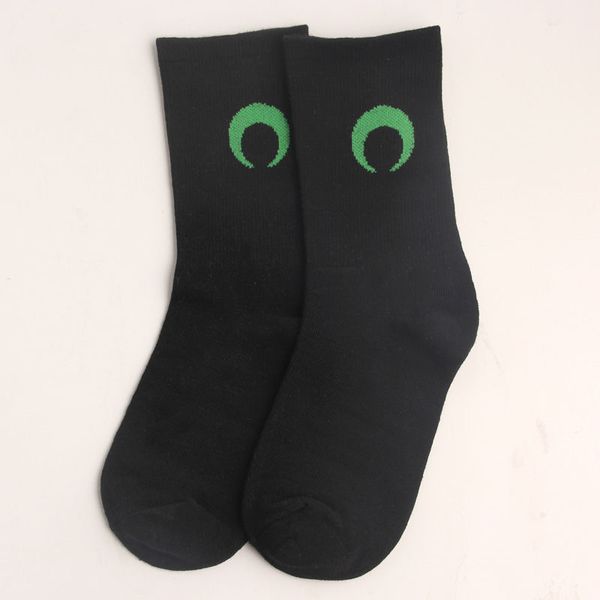 

meniscus crescent sports in-tube street skateboard cotton marine serre socks 2020, Black