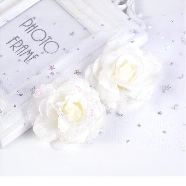 

10pcs new silk lace camellia artificial flower for wedding home christmas decoration diy wreath flower wall scrapbook jllvyq