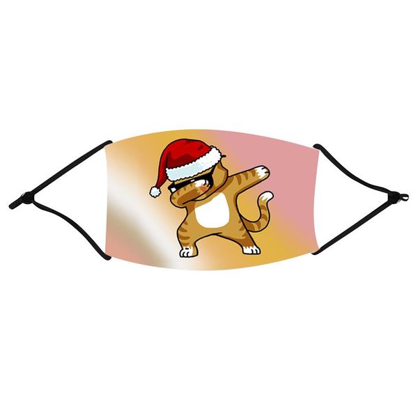 

1шт дети рождество маски хлопчатобумажных тканей печать многоразовый моющийся дышащий face cover лицевые маски дети праздничный вечеринок wm
