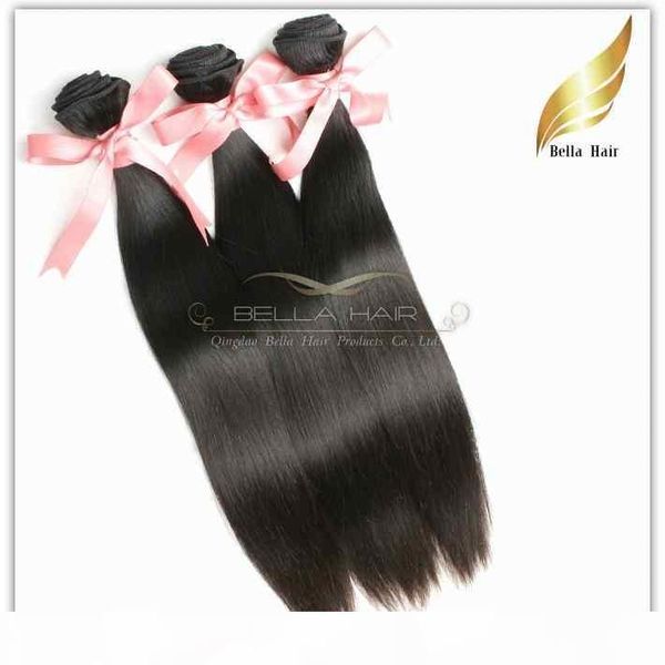

peruvian hair weave silky straight remy hair weft human hair extension 3pcs lot natural color grade 9a 10-24 inch ing, Black