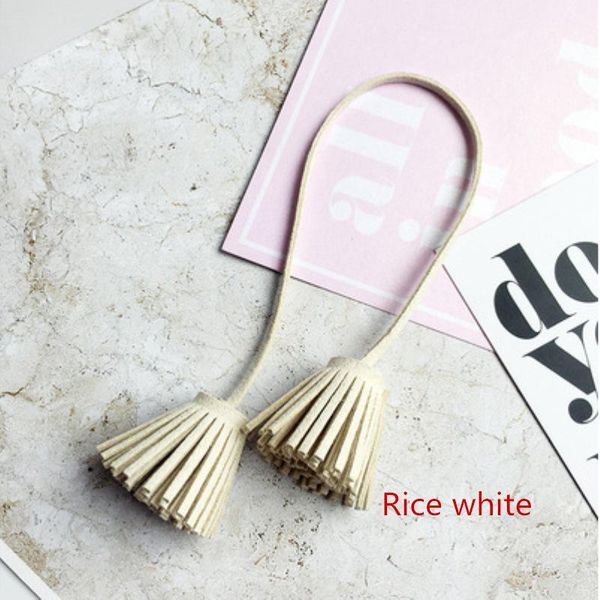 

4pc faux leather double tassel fringe trim rope bag key decoration pendant diy garment sewing accessories crafts small tassels h bbykst