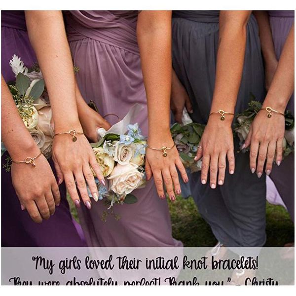 

knotted bangle with 26 letters you will be my brides sqcnes homes2007, Black