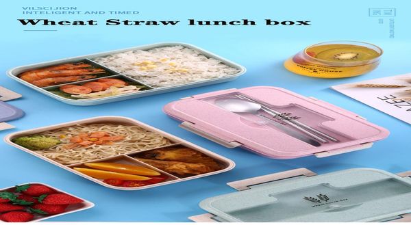 

1.1l микроволновая печь lunch box пшеничная солома посуда для хранения продуктов контейнер дети детская школа офис портативный bento box wmt