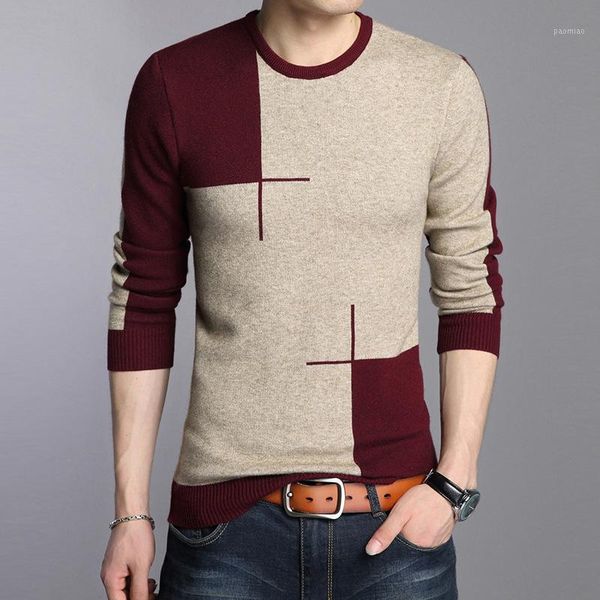 

2020 new arrival o-neck wool sweater men brand-clothing knitted cashmere pullover men slim fit bottoming shirt1, White;black
