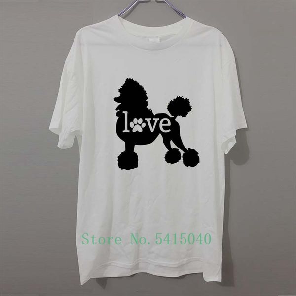

poodle love dog paw funny casual tshirt for men novelty fashion letter t shirt 100% cotton t-shirt sport hooded sweatshirt hoodie