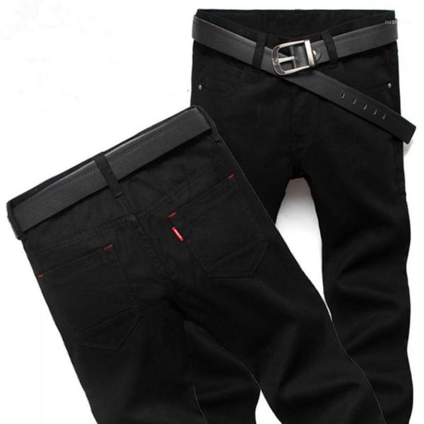 

2017 jeans men pants new fashion four season men jeans slim straight pants black color1, Blue