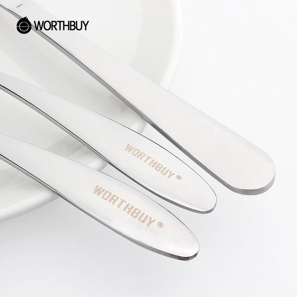 

western cutlery handle spoon set kitchen worthbuy flatware tableware fork long stainless with dinner knife steel picnic bbycpo lipper