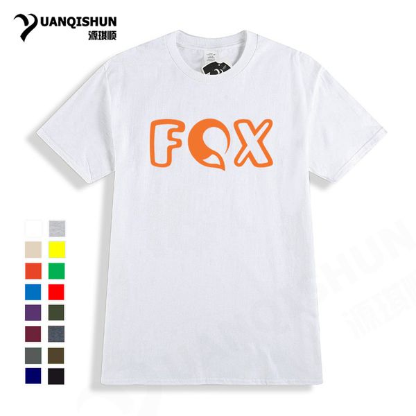 

fashion design fox letter printed casual mens 16 colors o neck short sleeves tee sport hooded sweatshirt hoodie men t shirt