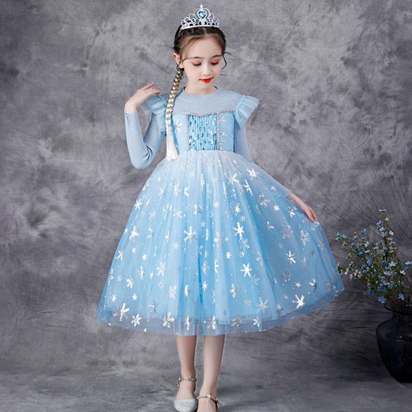 

sweater girls' autumn winter 2020 plush thickened skirt children's princs drs, Red;yellow