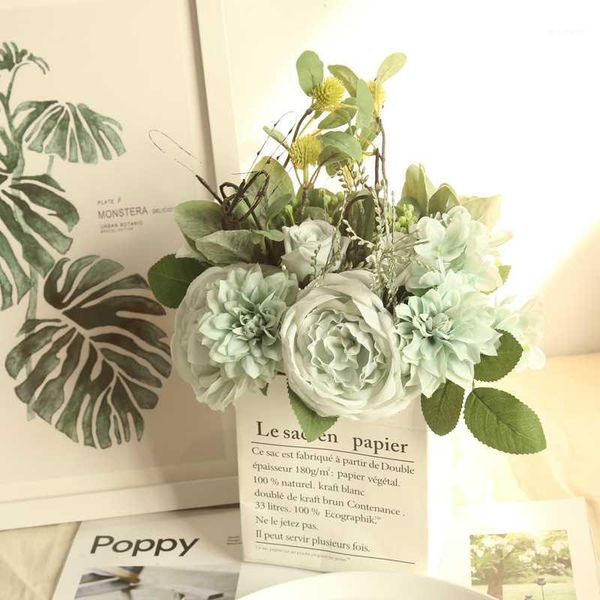 

decorative flowers & wreaths dry party celebration home artificial flower fabric made of peony 2 bunches for wedding party1