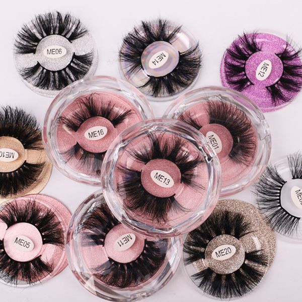 

25mm 3d mink eyelashes 25mm false eyelashes 100% mink eyelash mink lashes thick long dramatic eye lashes transparent jewel box