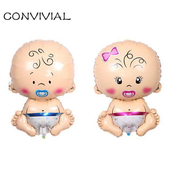 

большая девочка мальчик фольга шар baby shower гелий шары день рождения украшение дети пол reveal globos для вечеринок pa111 yxldla