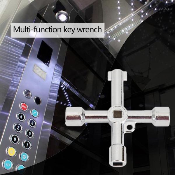

multi-function panel key lock wrench triangle square elevator cabinet switch spanner comfortable design of the human body1