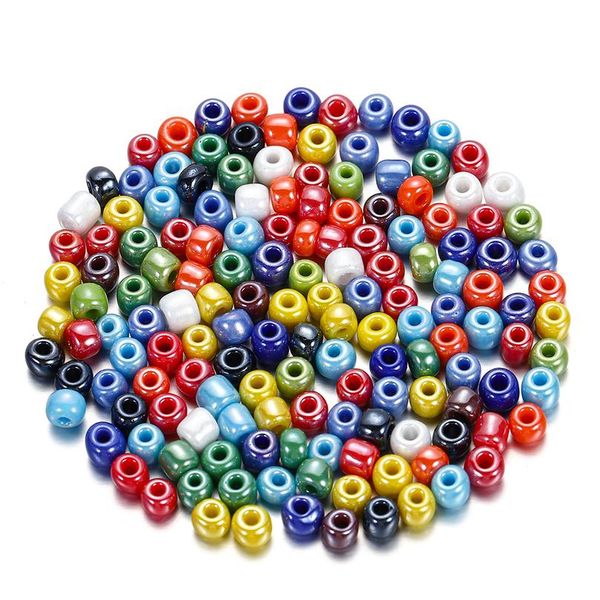 

300-600pcs/lot 3-4mm charm beads czech glass seed beads round loose bead for diy jewelry making earrings bracelet acc bbymij