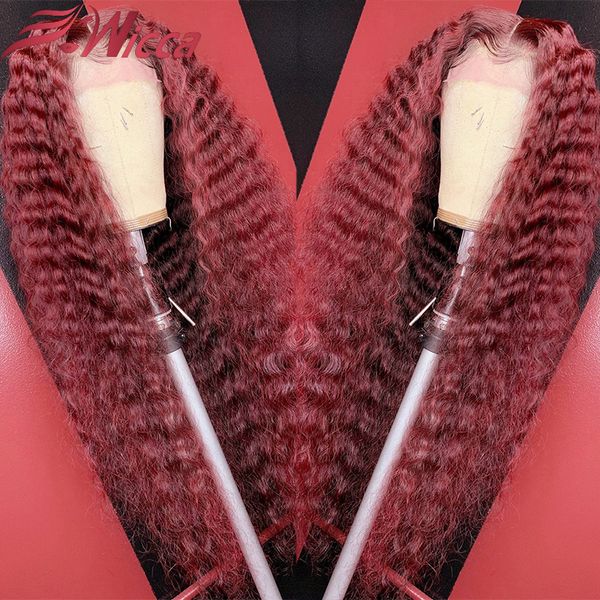 

burgundy red 13x6 lace front human hair wigs for women 180% density burgundy ombre brazilian curly lace frontal wig preplucked, Black;brown