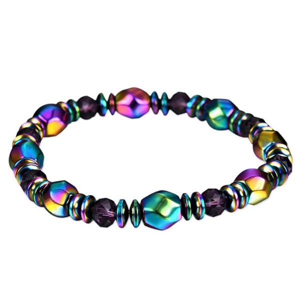 

fashion men women bracelet multicolor bracelet magnetic magnet stone beads bangle jewelry gift woman's accesories, Black