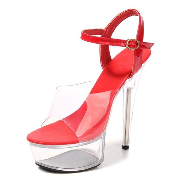 

shuzumiao shoes woman summer sandals gladiator slipers women platform high heel transparent stripper heels wedding, Black