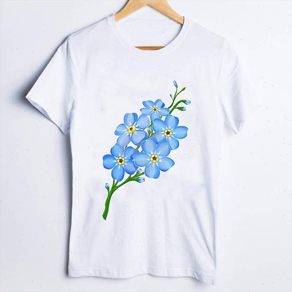 

tees for women print style kawaii harajuku short sleeve flower 90s ladies t shirt clothes lady clothing female t shirt, White