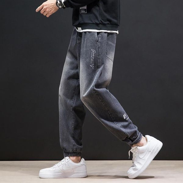 

men's jeans justar autumn fashion casual printed, Blue