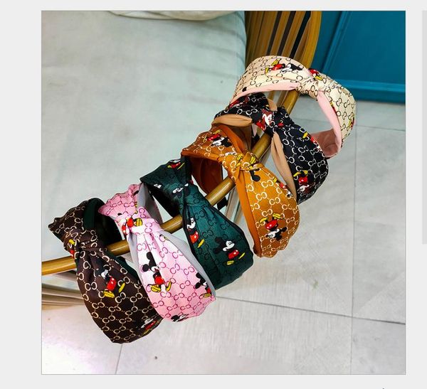 

2021 women bowknot wide hairband cross knotted head band girls fashion fabric headband solid head hoop lady hair accessories good quality, Silver