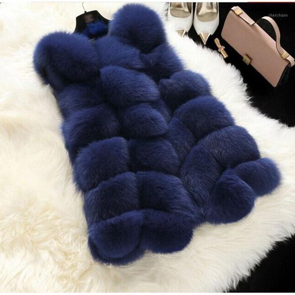 

women's fur & faux tuhao coat winter women casual sleeveless vest jacket elegant female clothing1, Black