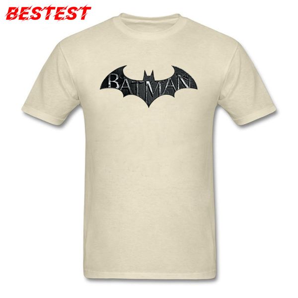 

sport new arrival t-shirt men batman t shirt bat mens logo 3d punk tees beige 100% cotton clothes letter streetwear fitness