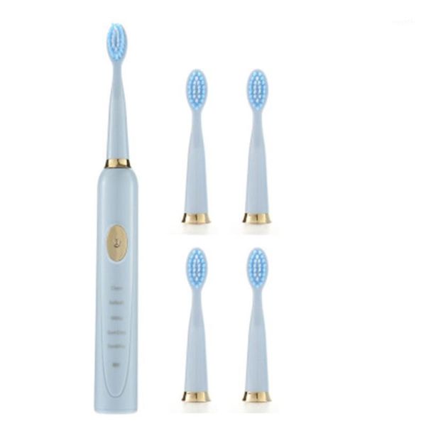 

smart electric toothbrush ipx7 waterproof rechargeable sonic soft and wire bristle toothbrush1