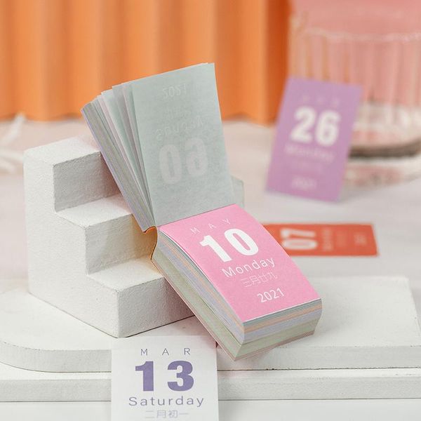 

2021 календарь новый мини настольный календарь для школы расписание 2020 2021 офиса товары planner бумага разрываемой sqcfej bbgargden