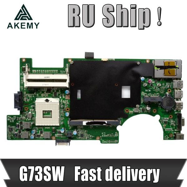 

motherboards akemy g73sw mainboard rev2.0 for asus g73s g73 lapmotherboard hd3000 100% fully tested hm65 support gt560m 4*slots 2d